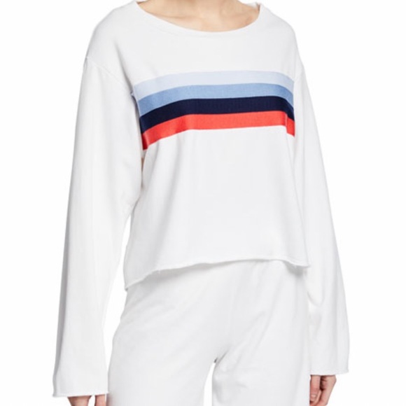 Sundry Sweaters - Sundry raw Edge boxy cotton sweatshirt